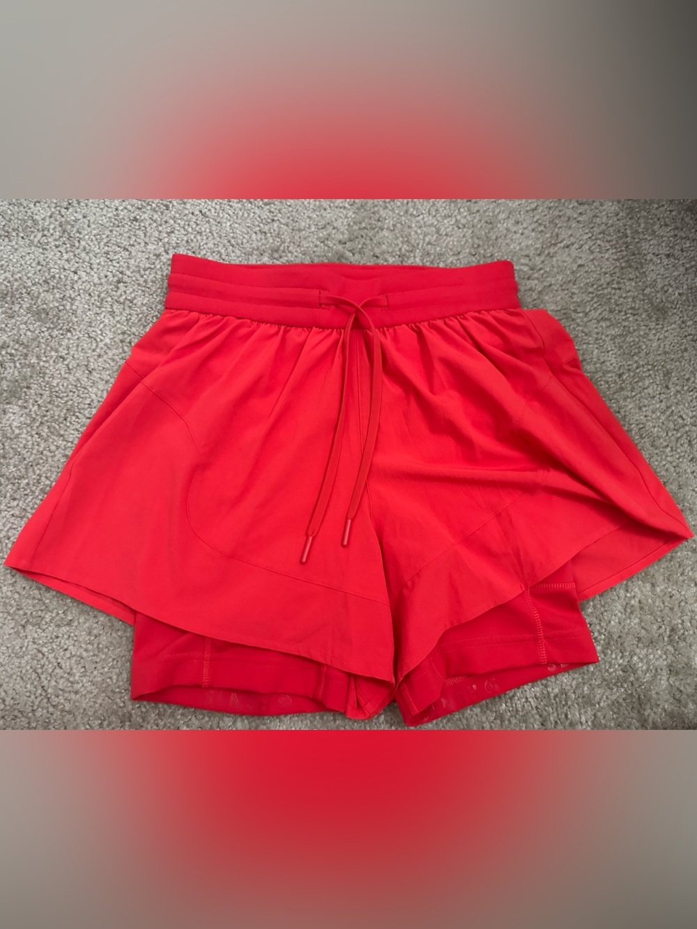 Lululemon Swift 2-in-1 High-Rise Shorts 6” Love Red XS NWT tag $128